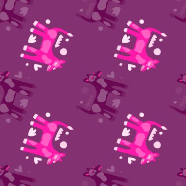 Yaratıcı köpek kusursuz desen. Saf sanat. Soyut hayvanlar sınırsız duvar kağıdı. Çağdaş fon. Kumaş, tekstil baskısı, ambalaj, kapak tasarımı. Vektör illüstrasyonu