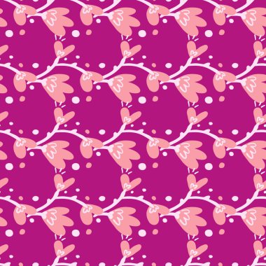 Soyut çiçekler pürüzsüz desenli. Yaratıcı, bitmeyen duvar kâğıdı. Güzel arkaplan. Kumaş, tekstil baskısı, ambalaj, kapak tasarımı. Vektör illüstrasyonu