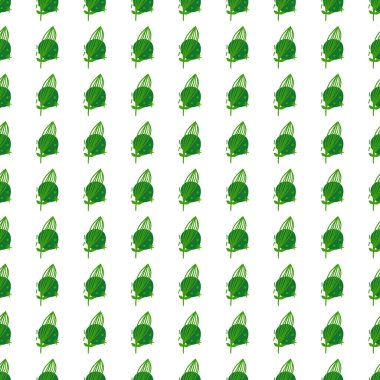 Yaratıcılık geriye kusursuz bir kalıp bırakır. Çağdaş çiçek yapraklı duvar kağıdı. Doodle tarzı. Kumaş, tekstil baskısı, yüzey, ambalaj, kapak, tebrik kartı için modern tasarım. Vektör illüstrasyonu