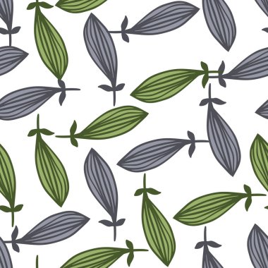 Egzotik çizgiler iz bırakır. Doğal palmiye yaprağı sonsuz duvar kağıdı. Hawaii orman arka planı. Soyut çiçek arkaplanı. Doodle tarzı. Kumaş, tekstil baskısı, ambalaj, kapak için tasarım