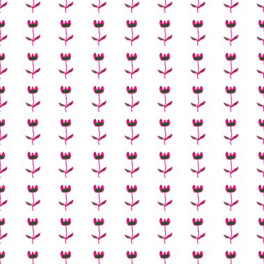Creative flower seamless pattern. Unusual floral wallpaper. Botanical sketch of field plants. Blooming texture. Ditsy print. Design for fabric, textile print, wrapping, cover. Vector illustration