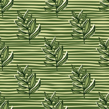 Tropical pattern, palm leaves seamless. Modern jungle leaf seamless pattern. Botanical floral background. Exotic plant backdrop. Design for fabric, textile, wrapping, cover. Vector illustration