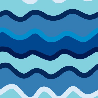 Hand drawn stripes seamless pattern. Funny waves background. Abstract wavy line endless wallpaper. Simple design for fabric, textile print, wrapping, cover. Vector illustration.