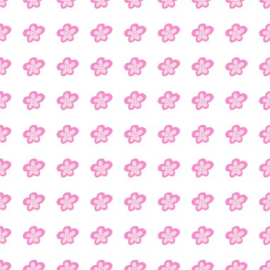 Creative decorative flowers seamless pattern. Simple stylized flower buds wallpaper. Design for fabric, textile, surface, wrapping paper, cover. Vector illustration