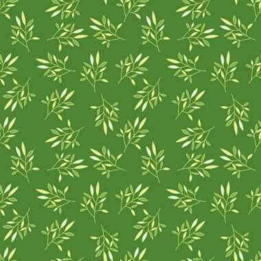 Simple outline leaves seamless pattern. Modern leaf wallpaper. Botanical floral background. Exotic plant backdrop. Design for fabric, textile, wrapping, cover. Vintage vector illustration