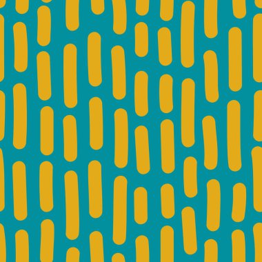 Dikey çizgi çizgileri, kusursuz desen. El çizimi motifi. Samimi bir süs. Kumaş, tekstil baskısı, yüzey, ambalaj, örtü için tasarım. Vektör illüstrasyonu