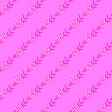 Flower seamless pattern. Abstract floral wallpaper. Doodle art style. Cute plants endless backdrop. Simple design for fabric, textile print, wrapping paper, cover