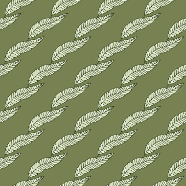 Basit tropik palmiye yaprakları pürüzsüz iz bırakır. Doğrusal egzotik botanik doku. Yaratıcı orman yaprağı sonsuz duvar kağıdı. Çiçek arkaplan. Kumaş, yüzey, tekstil baskısı, ambalaj, kapak için tasarım