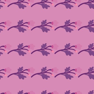 Dekorasyon, soyut, dikişsiz desen. Botanik çiçekli duvar kağıdı. Yaratıcı bitkiler sonsuz süsler. Kumaş, tekstil baskısı, ambalaj kağıdı ve kapak için basit tasarım. Vektör illüstrasyonu