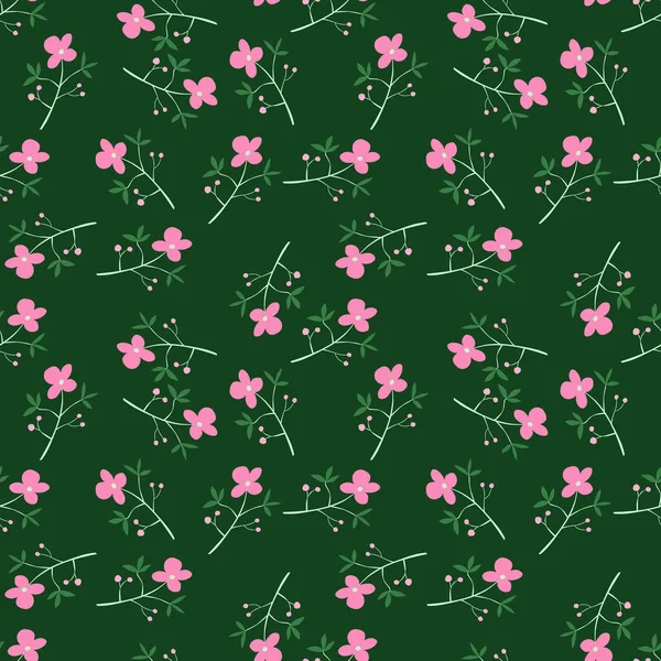 Romantik el çizimi, kusursuz çiçek deseni. Basit, soyut, çiçekli bir duvar kağıdı. Karalama bitkileri sonsuz arka plan. Kumaş, tekstil baskısı, ambalaj kağıdı, kapak tasarımı. Vektör illüstrasyonu