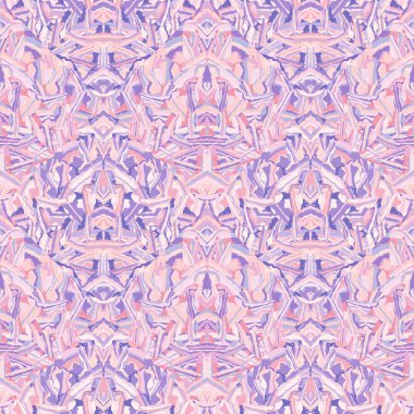 Psychedelic abstract kaleidoscope seamless pattern. Geometric mosaic ornament. Decorative design for fabric, textile print, wrapping paper, cover. Vector illustration