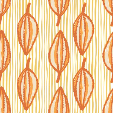 Freehand tropical palm leaves seamless pattern. Hand drawn exotic botanical texture. Sketch jungle leaf seamless wallpaper. Vector floral background. Design for fabric, textile print, wrapping, cover