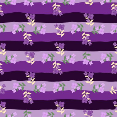 Doodle stylized flowers seamless pattern. Decorative naive botanical texture. Creative flower background. Design for fabric, textile print, wrapping, cover. Simple vector illustration