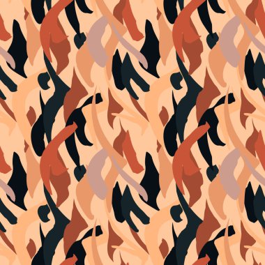 Camouflage seamless pattern. Camo background. Design for fabric, textile print, wrapping, cover Vector illustration