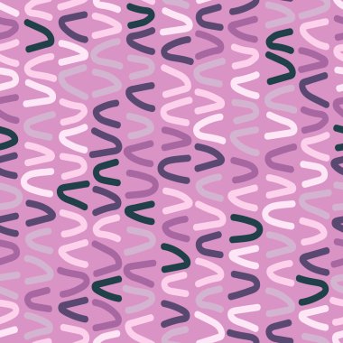 Seamless background pattern with a variety of multicolored lines. Design for fabric, textile print, wrapping paper, cover, poster. Vector illustration