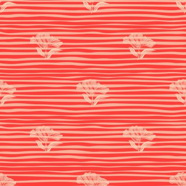 Seamless pattern with vintage flowers. Retro floral background. Design for fabric, textile print, wrapping paper, cover, poster. Vector illustration