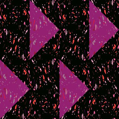 Grunge scribble mosaic seamless background pattern. Hand drawn design for fabric, textile print, wrapping paper, cover. Vector illustration