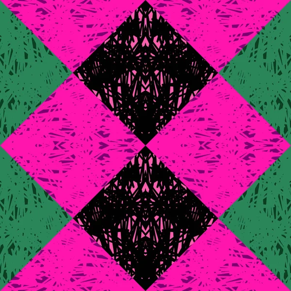 Grunge Abstrait Gribouiller Mosaïque Motif Fond Sans Couture Conception Pour — Image vectorielle