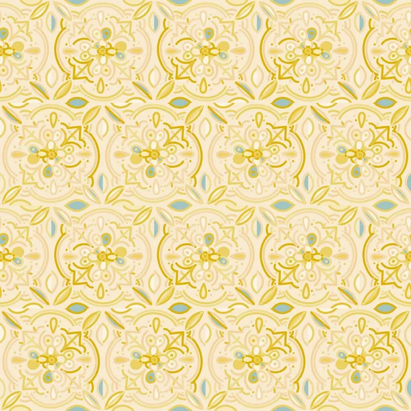 Creative Mosaic Seamless Background Pattern Abstract Geometric Ornamental Wallpaper Retro — Stock Vector