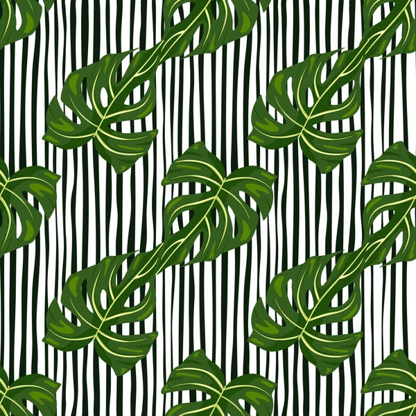 Décoratif Feuilles Palmier Tropical Motif Sans Couture Jungle Feuille Papier — Image vectorielle