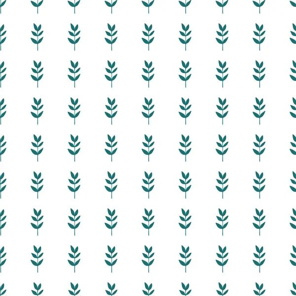 Organische Blätter Nahtlose Muster Dekorative Waldblatt Tapete Botanischer Hintergrund Design — Stockvektor