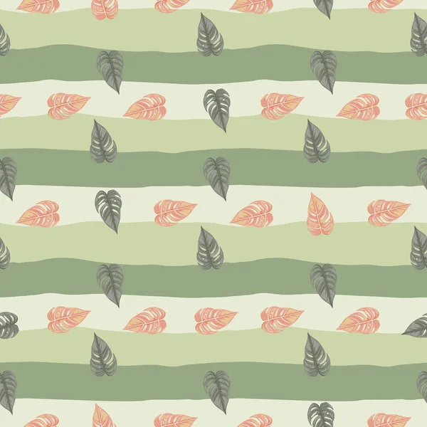 Jungle Feuille Papier Peint Sans Couture Décoratif Feuilles Palmier Tropical — Image vectorielle