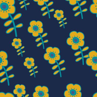 Doodle çiçekleri şekillendirdi. Dekoratif saf botanik duvar kağıdı. Güzel çiçek arkaplanı. Kumaş, tekstil baskısı, ambalaj, kapak tasarımı. Vektör illüstrasyonu