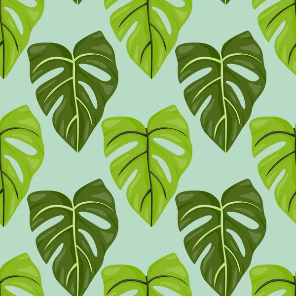Papier Peint Feuille Botanique Motif Tropical Feuilles Palmier Fond Floral — Image vectorielle
