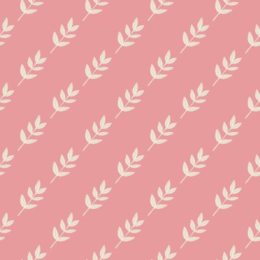 Organik yapraklar pürüzsüz. Dekoratif orman yaprağı duvar kağıdı. Botanik geçmişi. Kumaş, tekstil baskısı, ambalaj, kapak tasarımı. Vektör illüstrasyonu.