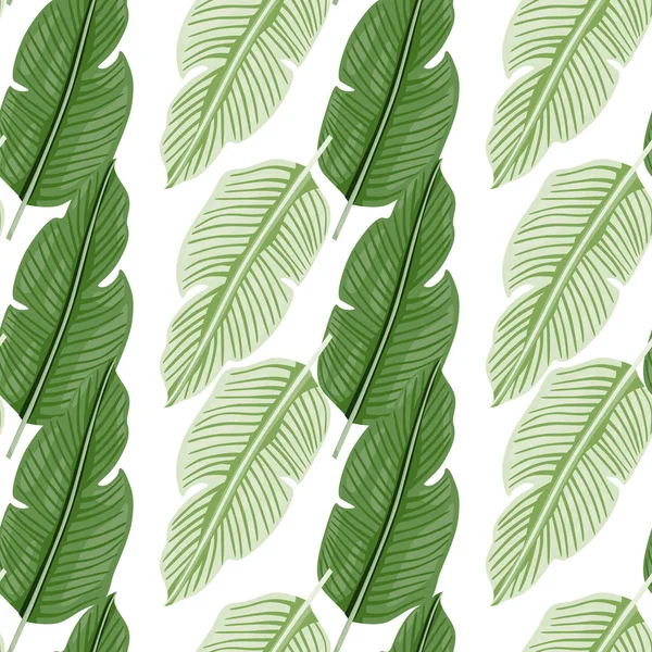 Patrón Hoja Tropical Sin Costura Fondo Hojas Exóticas Jungla Plantas — Archivo Imágenes Vectoriales