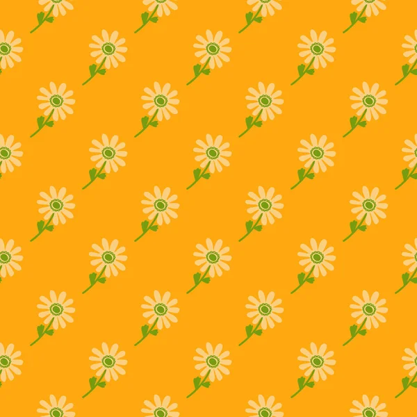 ナイーブな花のシームレスなパターン 可愛い花の無限の背景 テキスタイルプリント ラッピング カバーのためのスタイル化されたデザイン ベクターイラスト — ストックベクタ