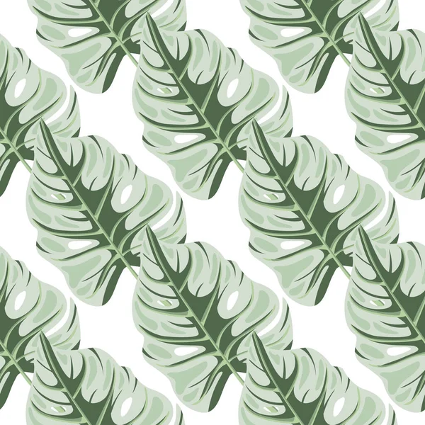 Стилизованный Тропический Узор Цветочный Фон Пальмовых Листьев Абстрактная Экзотическая Растительность — стоковый вектор