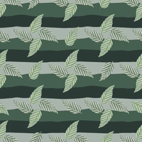 Décoratif Feuilles Palmier Tropical Motif Sans Couture Papier Peint Feuille — Image vectorielle
