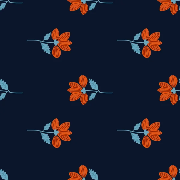 エレガントな様式の花のシームレスなパターン 抽象的な花の背景 ヴィンテージ植物イラスト ファブリック テキスタイルプリント ラッピング カバーのためのレトロなデザイン ベクターイラスト — ストックベクタ