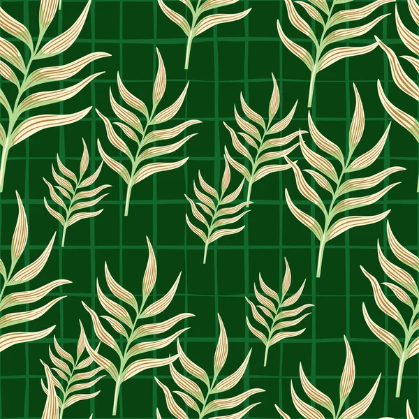 Обои Листьев Папоротника Абстрактная Экзотическая Растительность Бесшовная Картина Тропические Листья — стоковый вектор