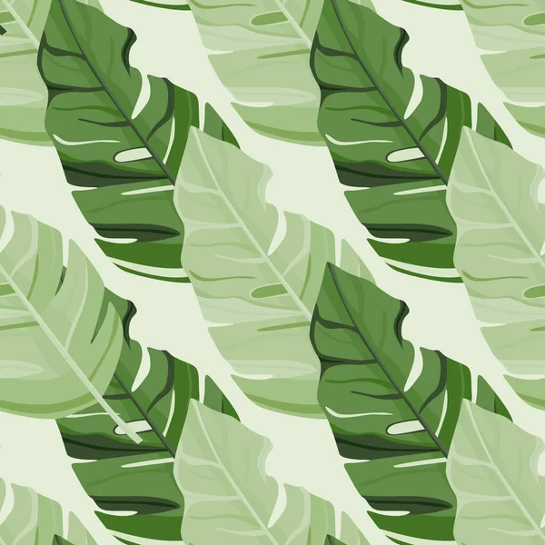 Patrón Inspirado Hawai Moda Exótica Palmeras Exuberante Fondo Pantalla Vegetación — Archivo Imágenes Vectoriales
