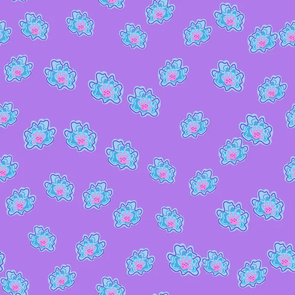 Abstraktní Květinové Nekonečné Pozadí Heřmánek Květiny Bezešvé Vzor Elegantně Jednoduchém — Stockový vektor