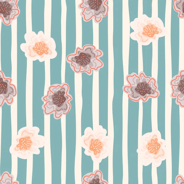 Fond Floral Abstrait Sans Fin Motif Sans Couture Fleur Camomille — Image vectorielle