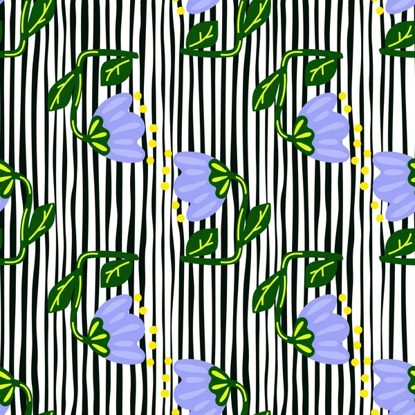 현대의 꽃무늬가 모양의 식물학적 디자인 일러스트 — 스톡 벡터