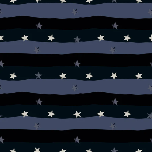 Karalama Tarzında Sevimli Yıldızlar Kusursuz Desen Takımyıldız Duvar Kağıdı Kumaş — Stok Vektör