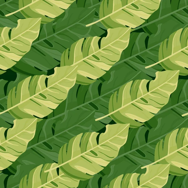 Гавайская Модель Модные Экзотические Пальмы Пышные Зеленые Обои Абстрактный Фон — стоковый вектор