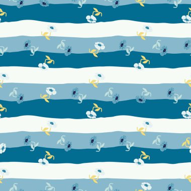 Çağdaş, şirin, biçimlendirilmiş, kusursuz desenler. Dekoratif saf botanik duvar kağıdı. Kumaş tasarımı, tekstil baskısı, ambalaj kağıdı, kapak için. Vektör illüstrasyonu