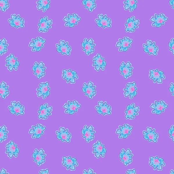 Abstraktní Květinové Nekonečné Pozadí Heřmánek Květiny Bezešvé Vzor Elegantně Jednoduchém — Stockový vektor