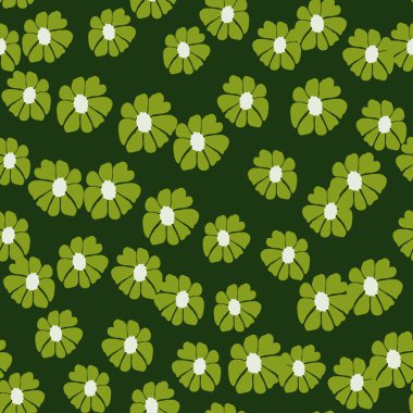 Retro moda çiçekleri pürüzsüz desen. Klasik çiçek arkaplanı. Soyut stil botanik duvar kağıdı. Kumaş, tekstil baskısı, ambalaj kağıdı, moda, iç mekan, kapak, illüstrasyon için tasarım