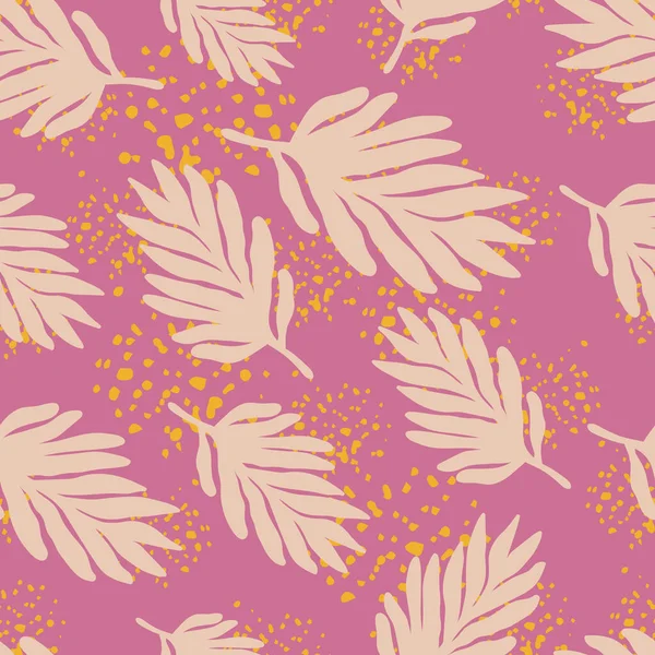 Tropikal Yapraklar Pürüzsüz Çiçek Arkaplanı Matisse Dekorasyon Duvar Kağıdına Ilham — Stok Vektör
