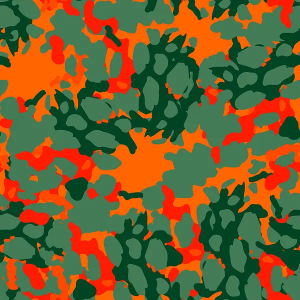 Criativa Abstrato Leopardo Pele Sem Costura Padrão Fundo Camuflagem Texturizado — Vetor de Stock