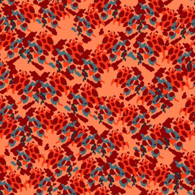 Yaratıcı soyut leopar derisi pürüzsüz desen. Örtülü kamuflaj arka planı. Moda hayvan kürkü duvar kâğıdı. Kumaş, tekstil, ambalaj kağıdı, kapak, poster, tasarım