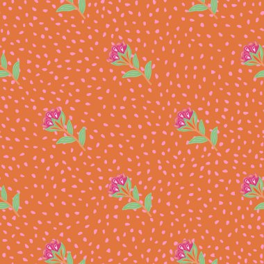 Yaratıcı çiçek biçimlendirilmiş kusursuz desen. El çizimi botanik çizimi. Soyut çiçek duvar kâğıdı. Saf sanat tarzı. Kumaş, tekstil baskısı, ambalaj, kapak tasarımı. Vektör illüstrasyonu