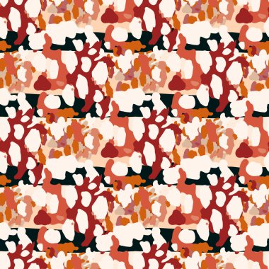 Yaratıcı soyut leopar derisi pürüzsüz desen. Örtülü kamuflaj arka planı. Moda hayvan kürkü duvar kâğıdı. Kumaş, tekstil, ambalaj kağıdı, kapak, poster, tasarım