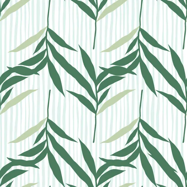 Абстрактный Бесшовный Рисунок Пальмовых Листьев Джунглей Стилизованные Обои Тропических Пальмовых — стоковый вектор